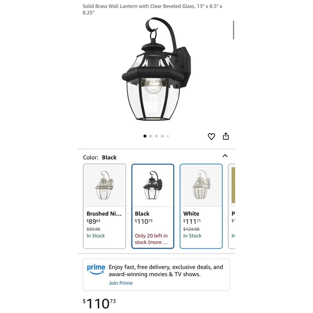 NEW Livex Monterey Light‎ Outdoor Black Matte Wall Lantern Clear Beveled Glass